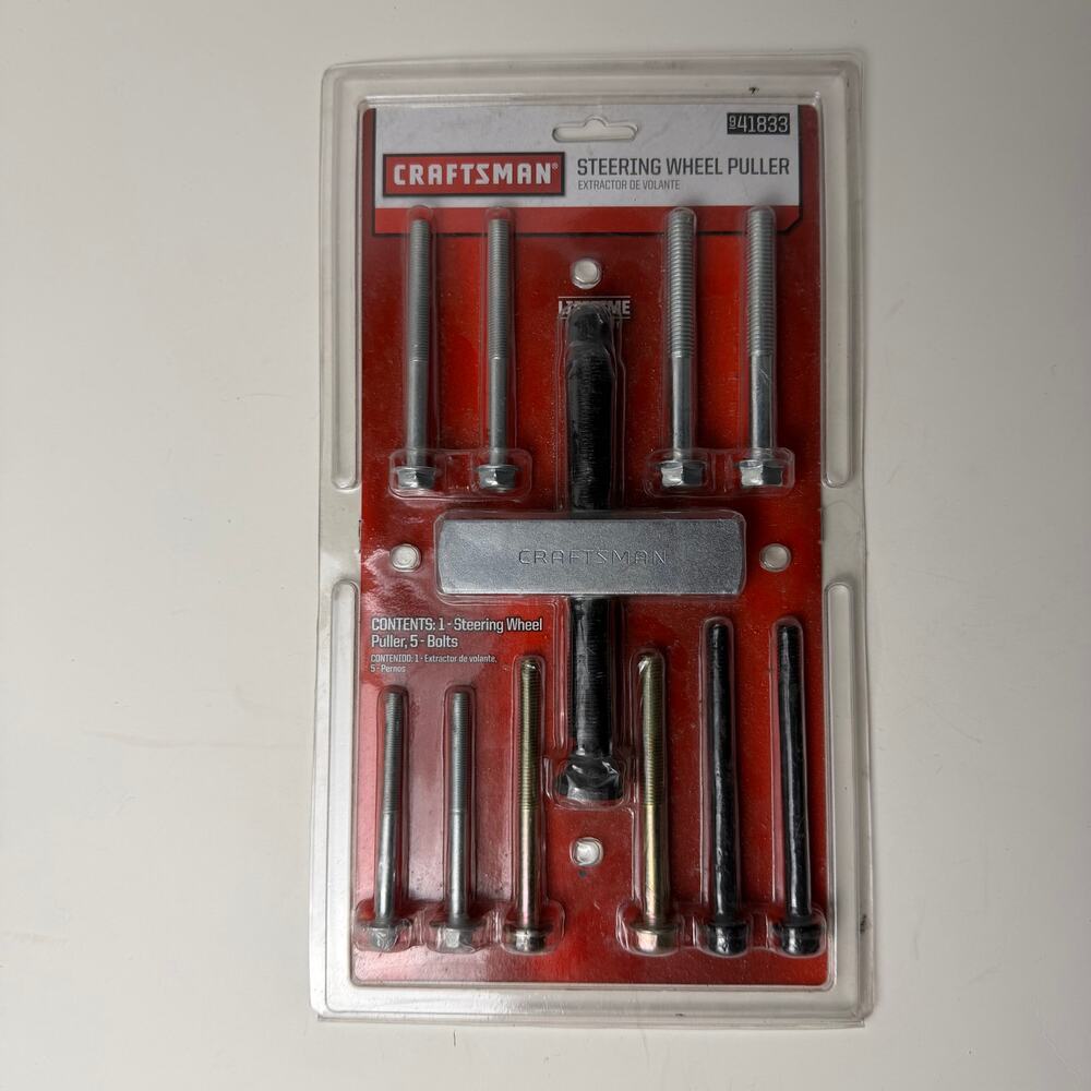 Craftsman Steering Wheel Puller Kit 941833 Complete Set Automotive Tool